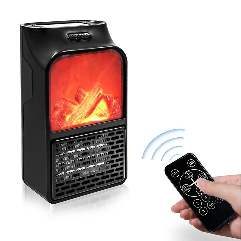 Mini aeroterma de perete, putere 600W, cu telecomanda, termostat, timer 12 ore, 180x110x95 mm - imagine 8